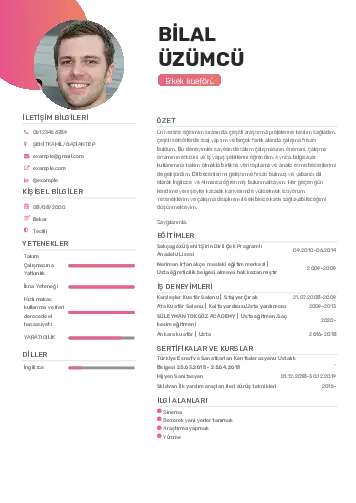 Kuaför Cv Örnekleri cv indir